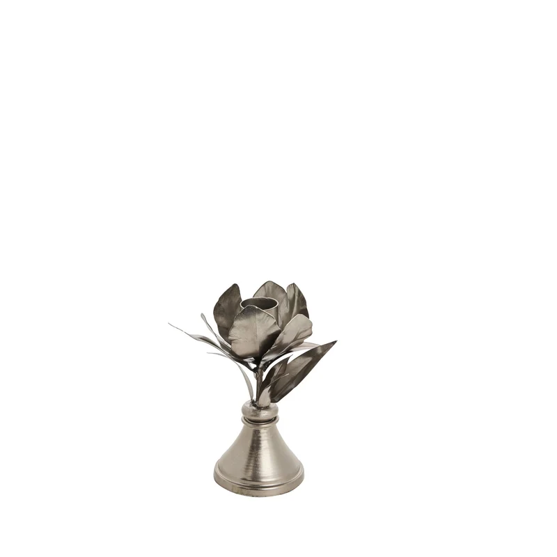 Stefine Blumenkerzenständer H12 Silber