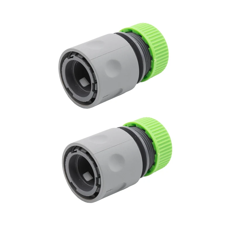Schlauchverbinder Schlauchkupplung Schnellkupplung Schlauchanschluss Wasserstop 1/2" 1/2 Zoll Set 2 tlg.