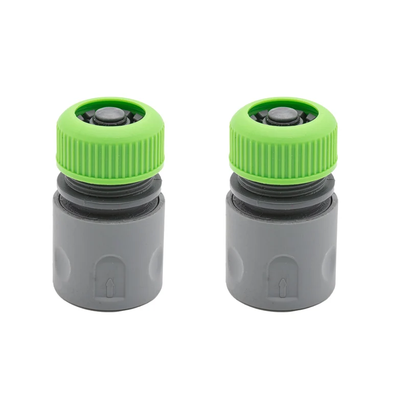 Schlauchverbinder Schlauchkupplung Schnellkupplung Schlauchanschluss Wasserstop 1/2" 1/2 Zoll Set 2 tlg.