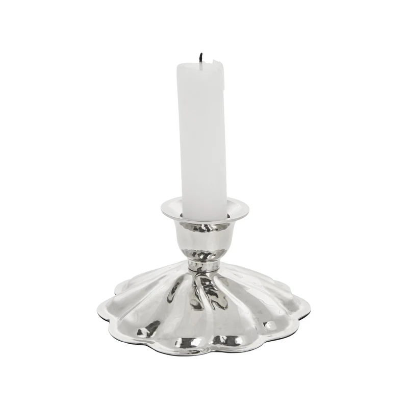 Scallia-Kerzenständer, 10,5 x 10,5 cm, Silber
