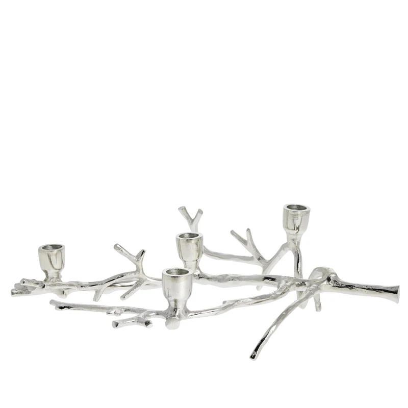 Marline Adventskerzenhalter H12 cm. Silber