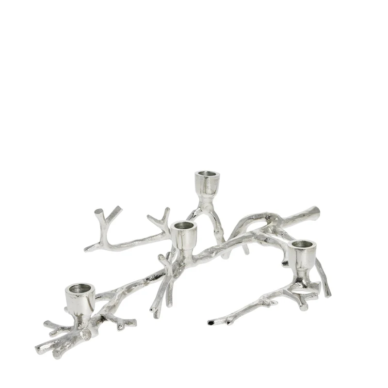 Marline Adventskerzenhalter H12 cm. Silber