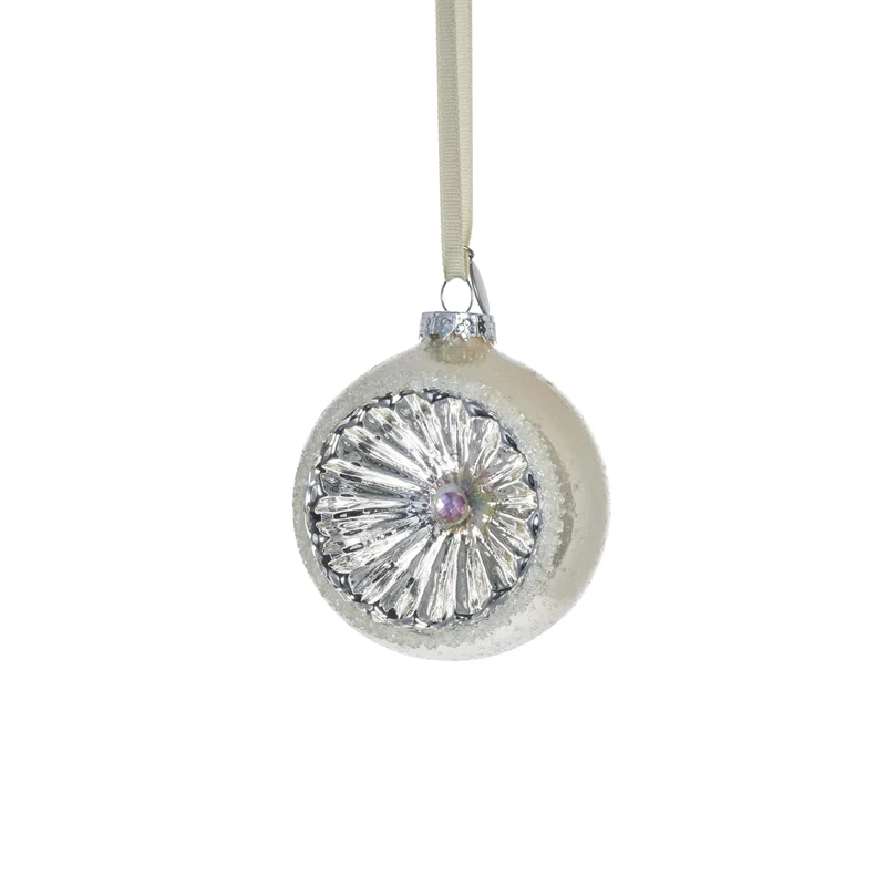 Hevig Dekoration H8 cm. gebrochenes weiss