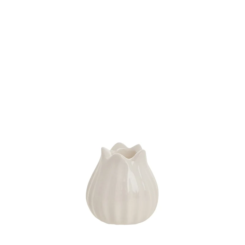 Dealie Blumenkerzenständer H6 Off White
