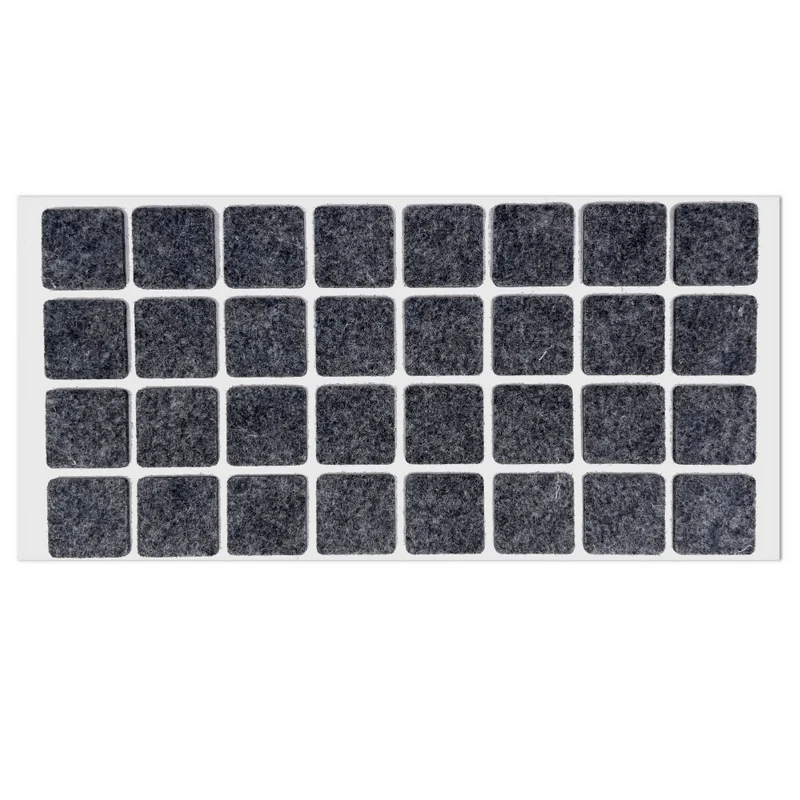 Selbstklebendes Filzpad 25x25mm Grau