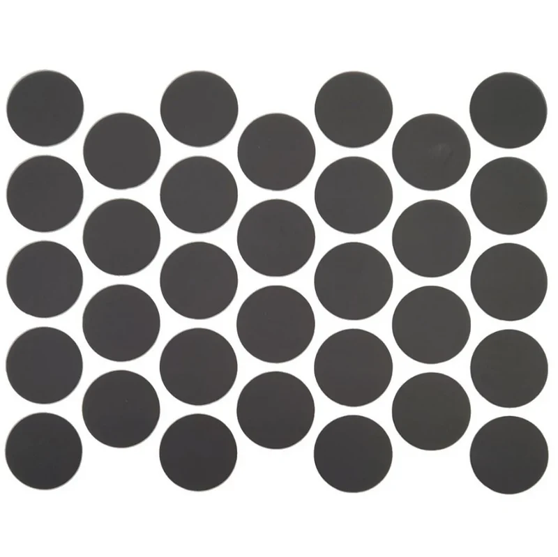 Schraubabdeckkappen Selbstklebend - Mattschwarz 18mm