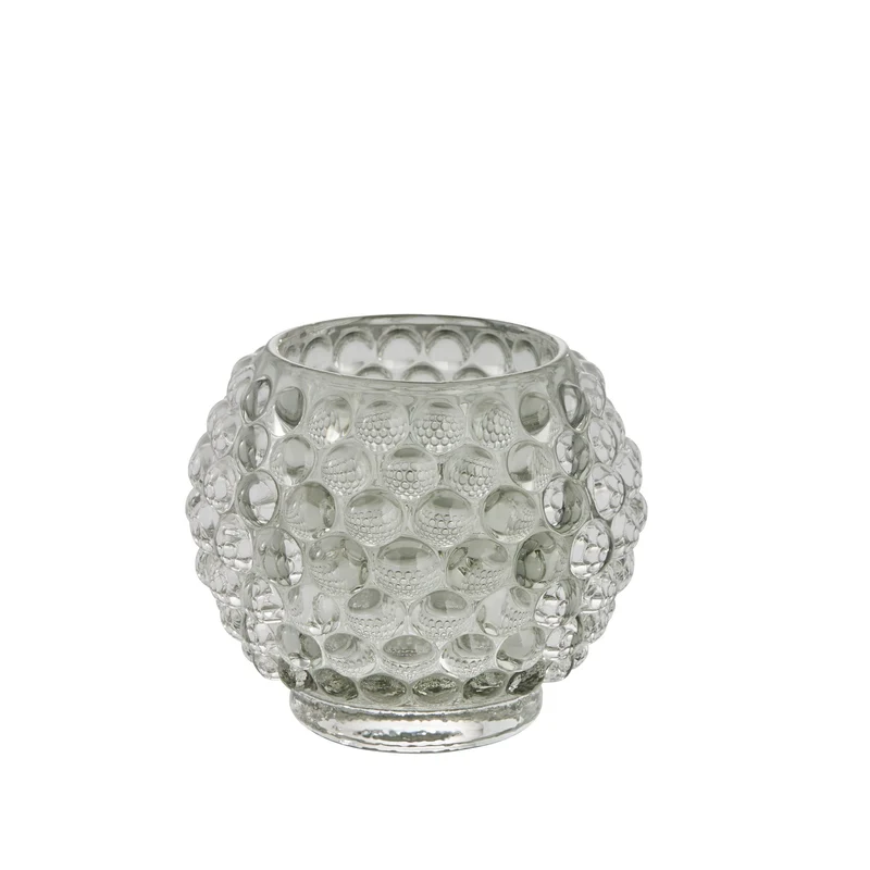 Doria Teelicht H7,5 cm. puddergrün
