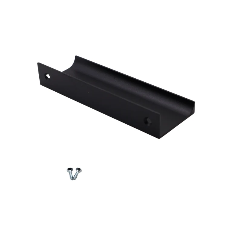 Griffleiste Kantengriff 96mm (116mm Gesamtlänge) - Schwarz