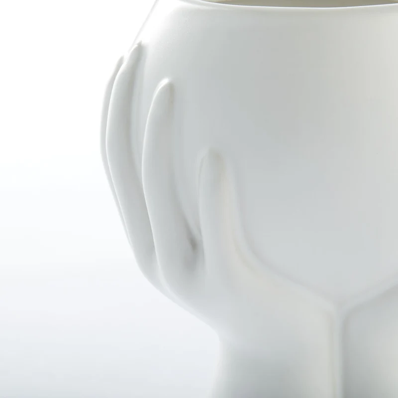 Haniya Topf H13,5 cm. weiss