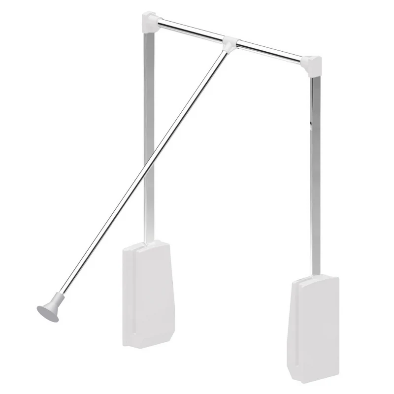 Kleiderlift 830-1150mm - Chrom/Weiß