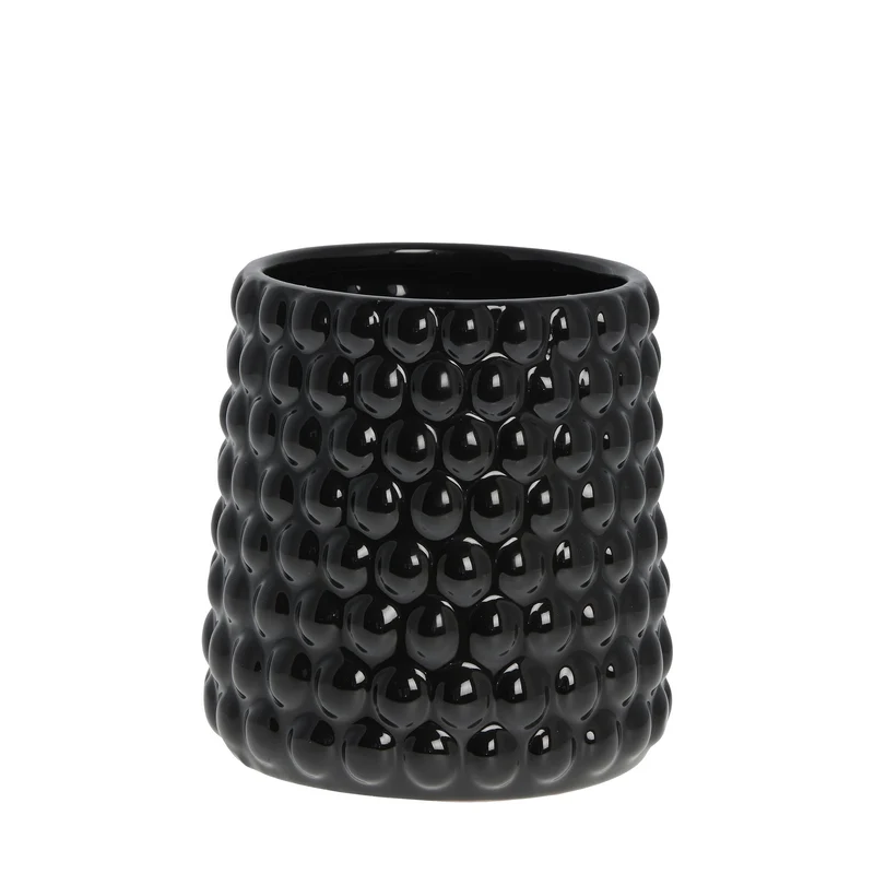 Dotsie Topf H19 cm. schwarz