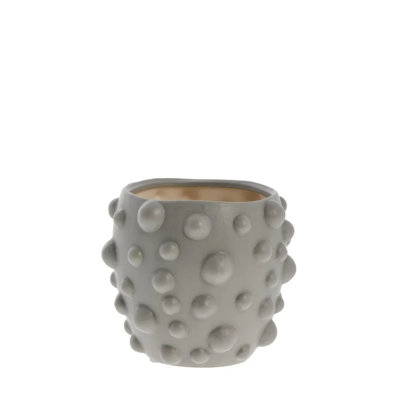 Doelle Topf H12 cm. grau