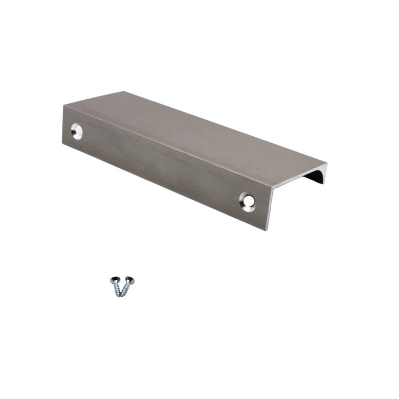 Griffleiste Kantengriff 96mm (116mm Gesamtlänge) - Gebürsteter Edelstahl