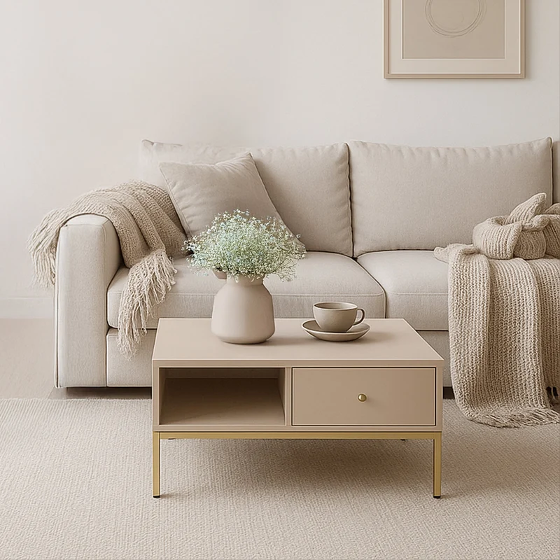 Couchtisch 104x47 cm mit Schublade im Modern | Kviat