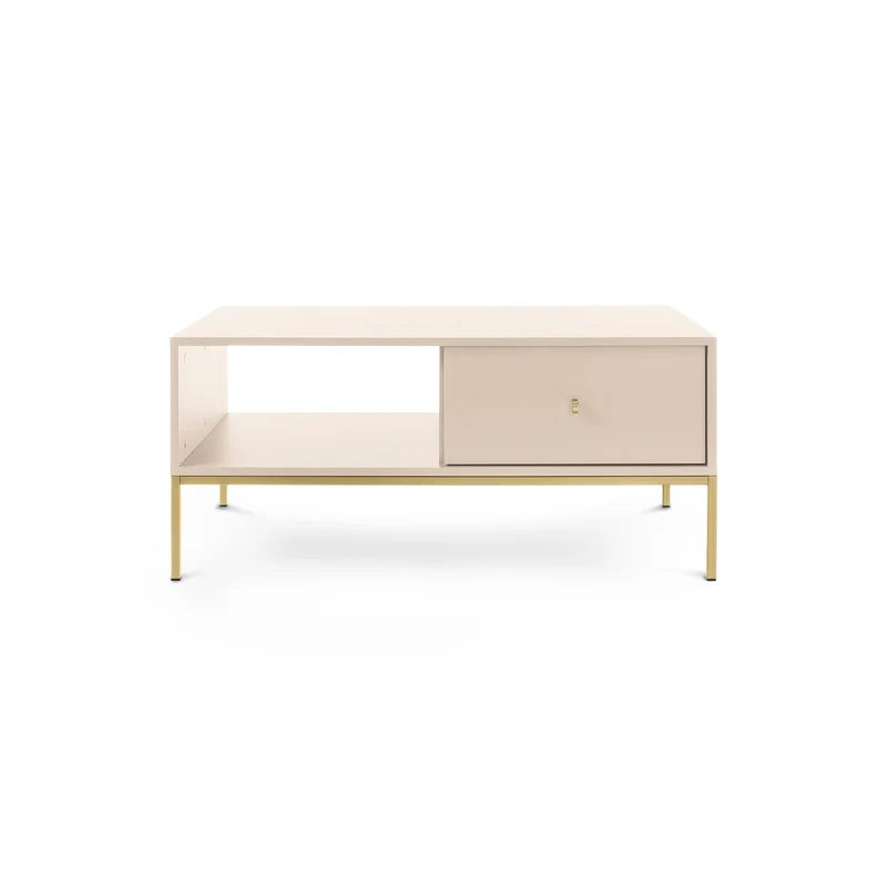 Couchtisch 104x47 cm mit Schublade im Modern | Kviat