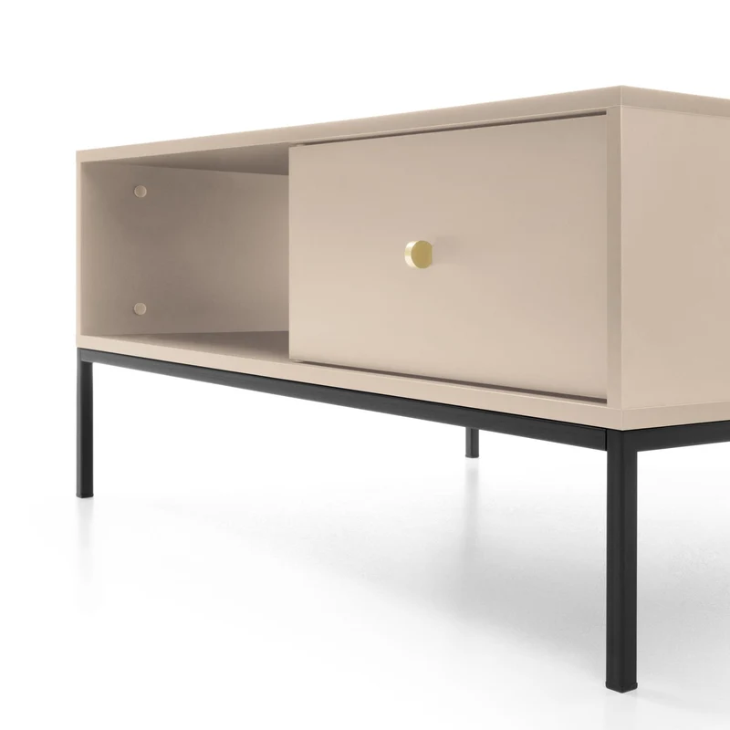 Couchtisch 104x47 cm mit Schublade im Modern | Kviat