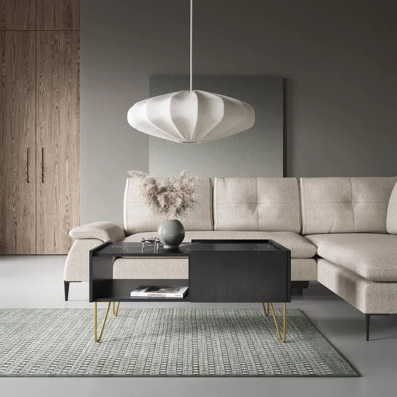 Couchtisch 97x45 cm mit Schublade im modernen Stil | Ballada