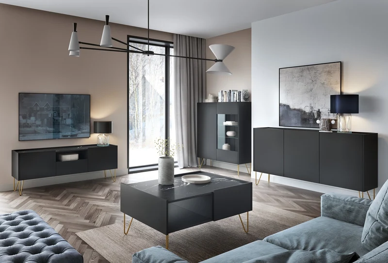 Couchtisch 97x45 cm mit Schublade im modernen Stil | Ballada