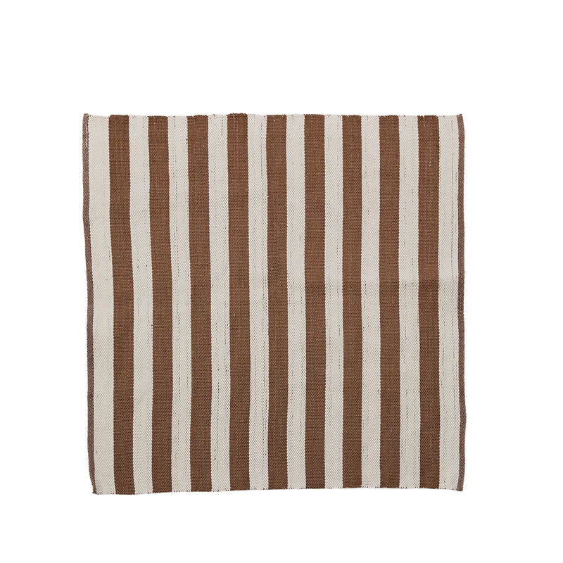 Strivie Teppich 150x150 Goldbraun