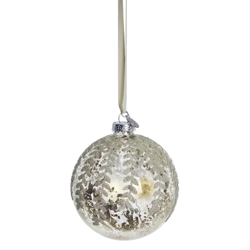 Perline Dekoration H10 cm. antik silber