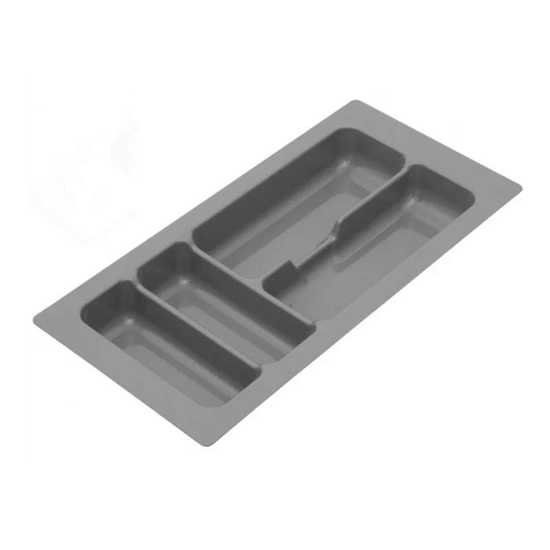 Besteckeinsatz für Schublade, Korpusbreite: 300mm, Tiefe: 490mm - Metallic