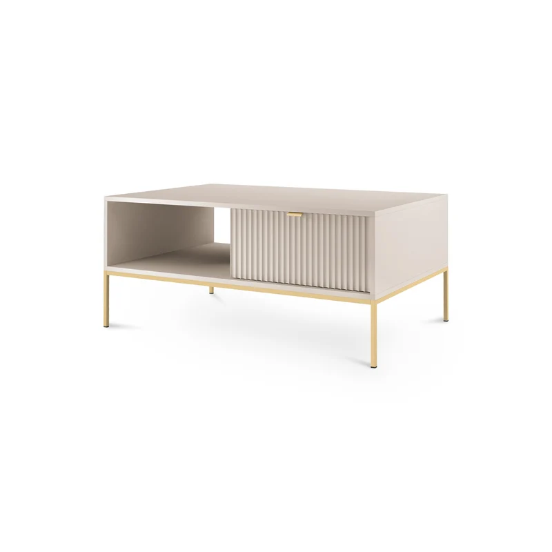 Couchtisch 104x46 cm mit Schublade im modernen Stil – | Roza