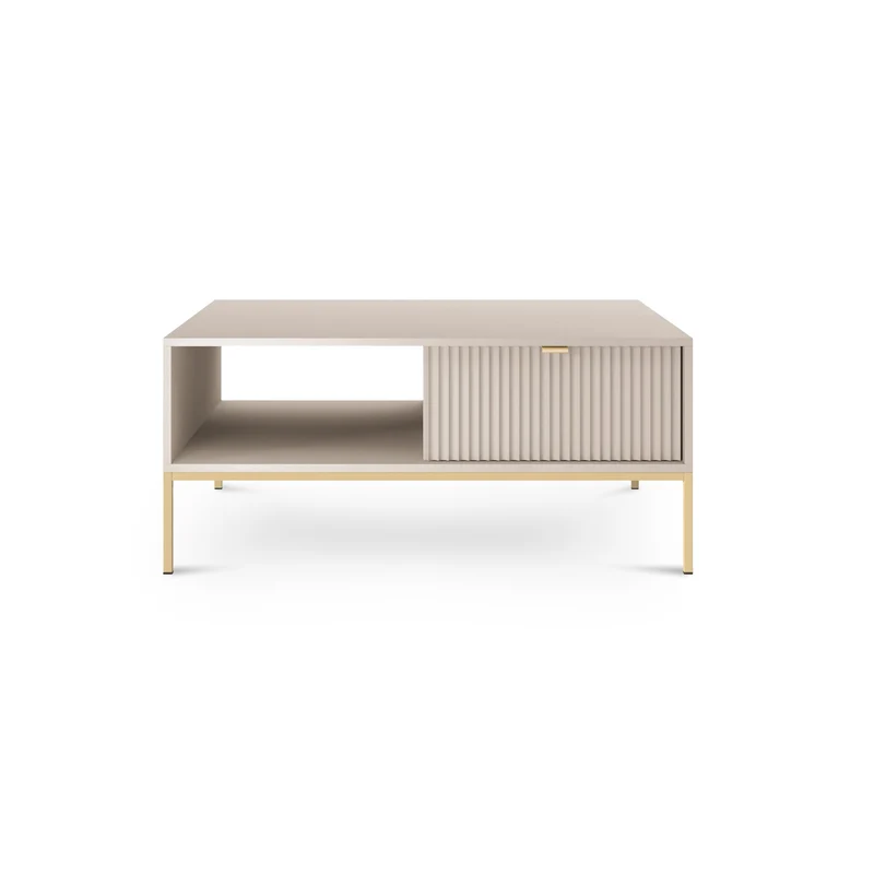 Couchtisch 104x46 cm mit Schublade im modernen Stil – | Roza