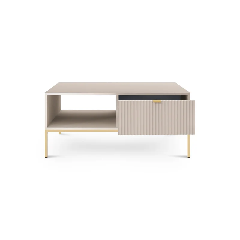 Couchtisch 104x46 cm mit Schublade im modernen Stil – | Roza