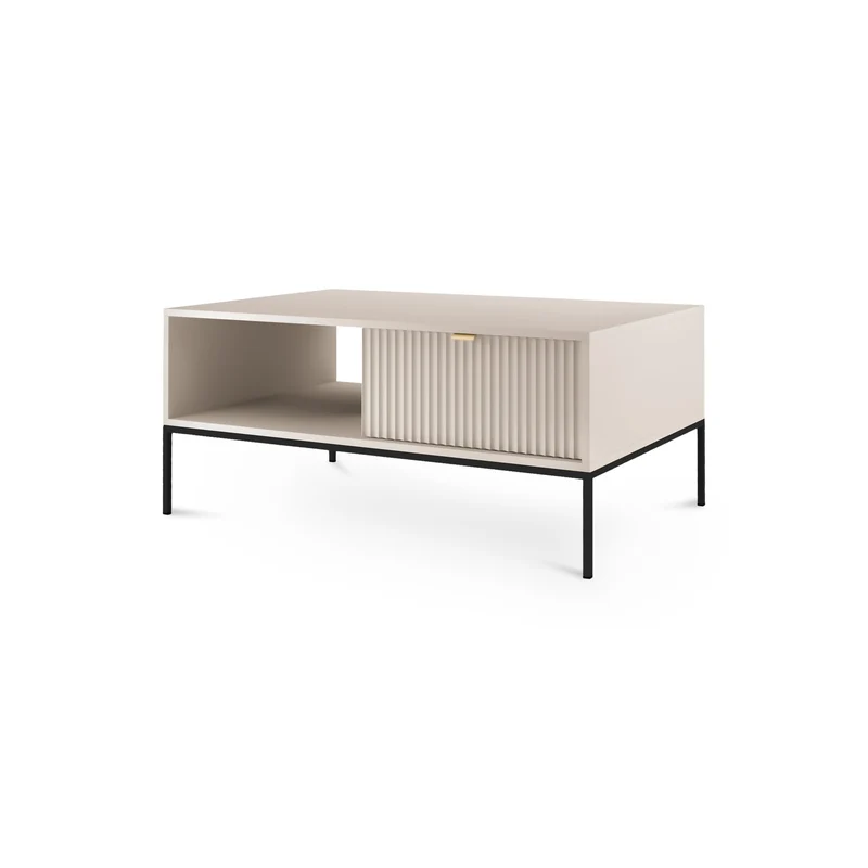 Couchtisch 104x46 cm mit Schublade im modernen Stil – | Roza