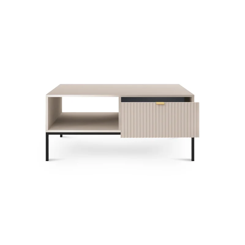 Couchtisch 104x46 cm mit Schublade im modernen Stil – | Roza