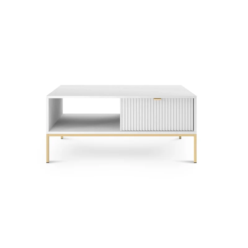 Couchtisch 104x46 cm mit Schublade im modernen Stil – | Roza