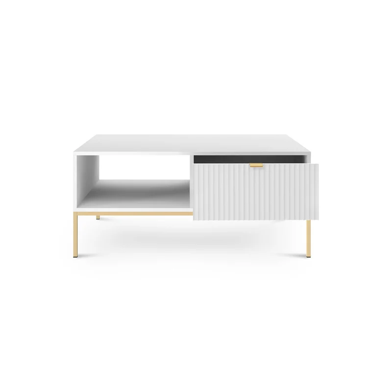 Couchtisch 104x46 cm mit Schublade im modernen Stil – | Roza