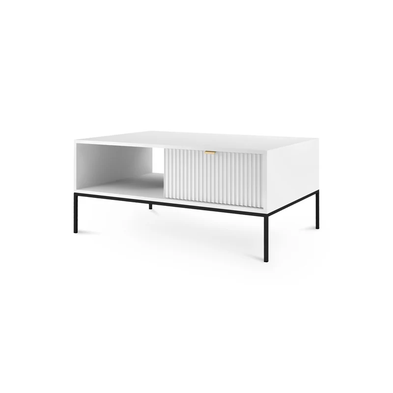 Couchtisch 104x46 cm mit Schublade im modernen Stil – | Roza