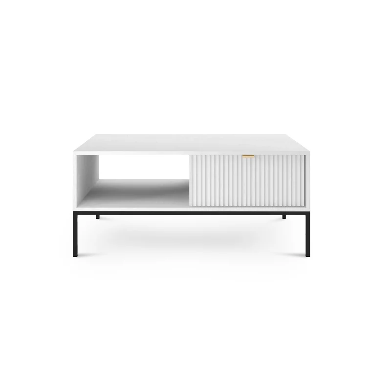 Couchtisch 104x46 cm mit Schublade im modernen Stil – | Roza