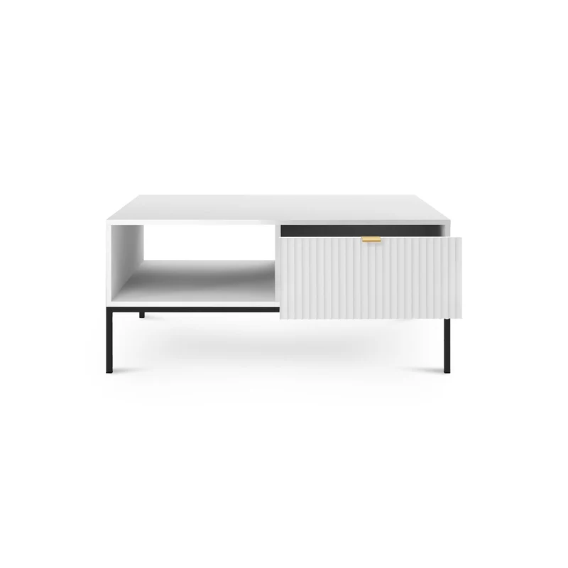 Couchtisch 104x46 cm mit Schublade im modernen Stil – | Roza