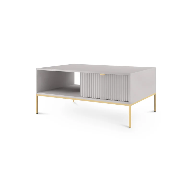 Couchtisch 104x46 cm mit Schublade im modernen Stil – | Roza