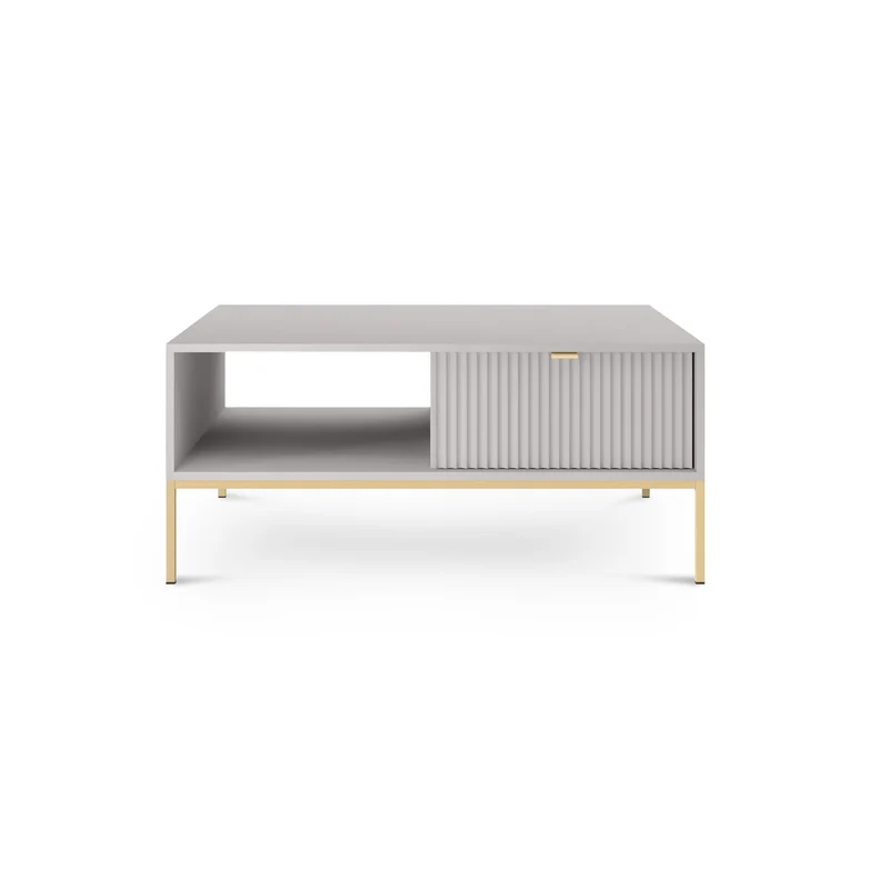 Couchtisch 104x46 cm mit Schublade im modernen Stil – | Roza