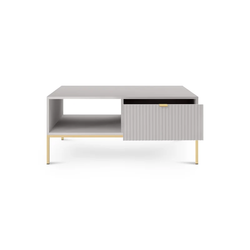 Couchtisch 104x46 cm mit Schublade im modernen Stil – | Roza
