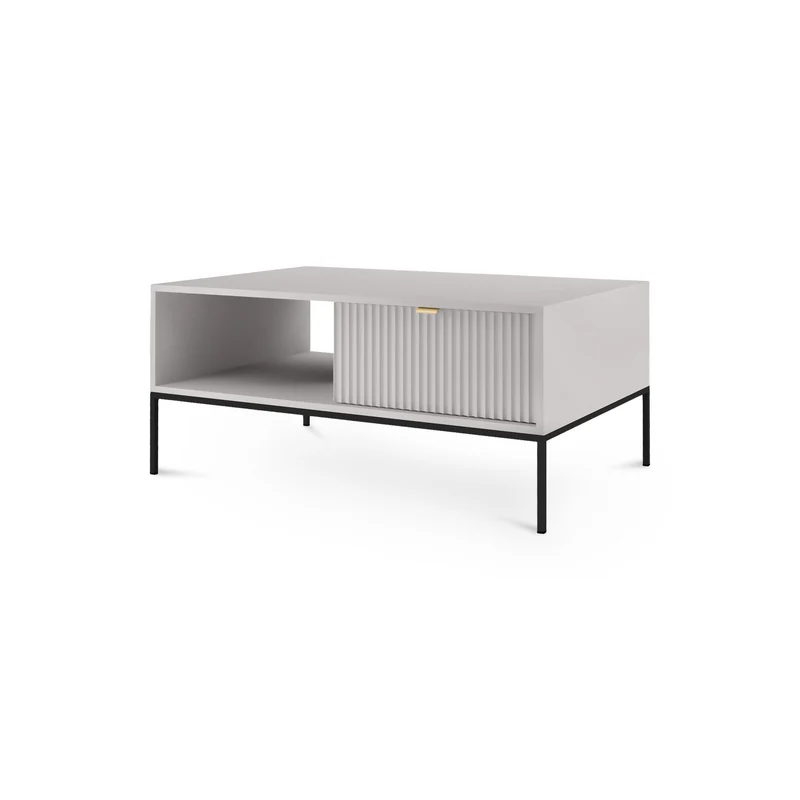 Couchtisch 104x46 cm mit Schublade im modernen Stil – | Roza