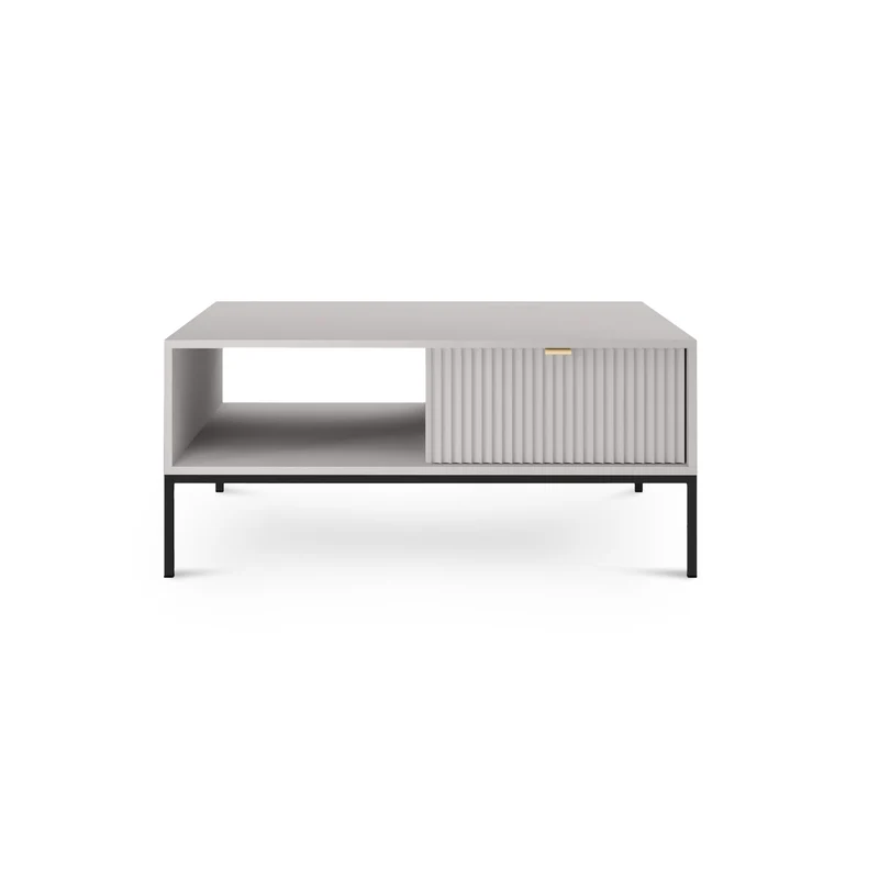 Couchtisch 104x46 cm mit Schublade im modernen Stil – | Roza