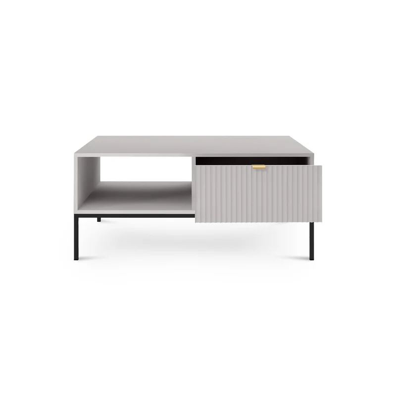 Couchtisch 104x46 cm mit Schublade im modernen Stil – | Roza