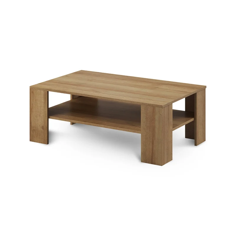 Couchtisch 103x38 cm mit Regalboden im skandinavischen Stil | Gorky