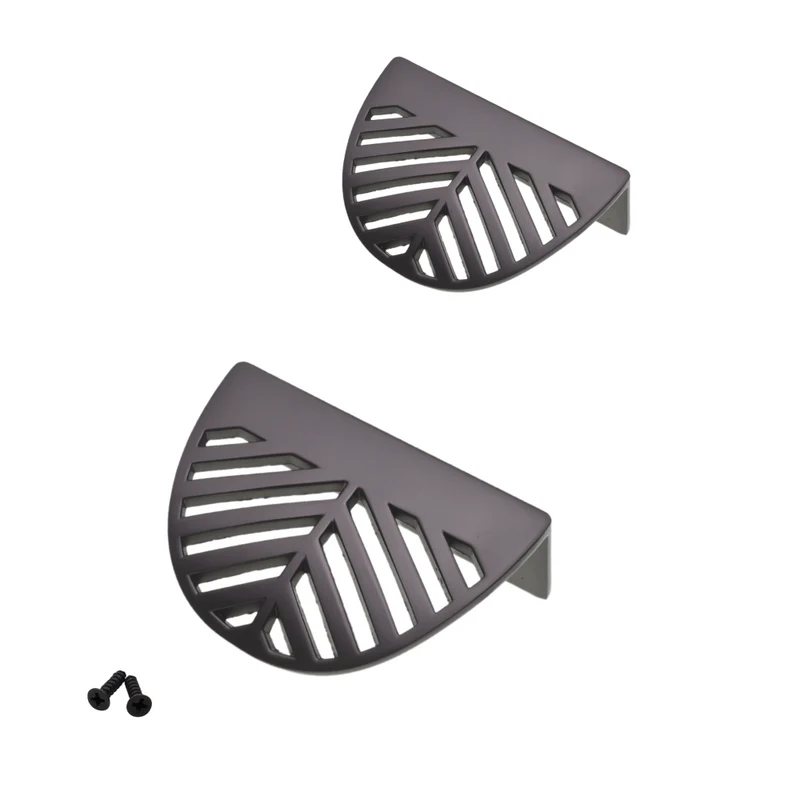 LEAF Edge Pull Möbelgriff 32mm (60mm Gesamtlänge) - Perlmutt Silber