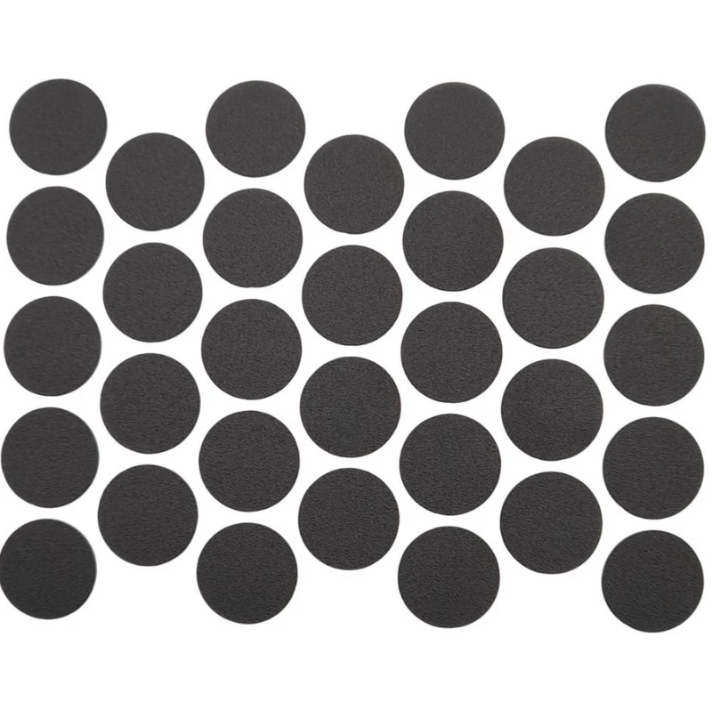 Schraubabdeckkappen Selbstklebend - Schwarz 18mm