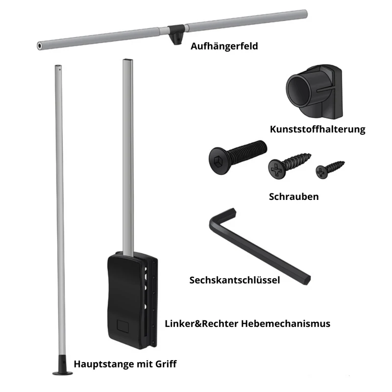 Kleiderlift 600-830mm
