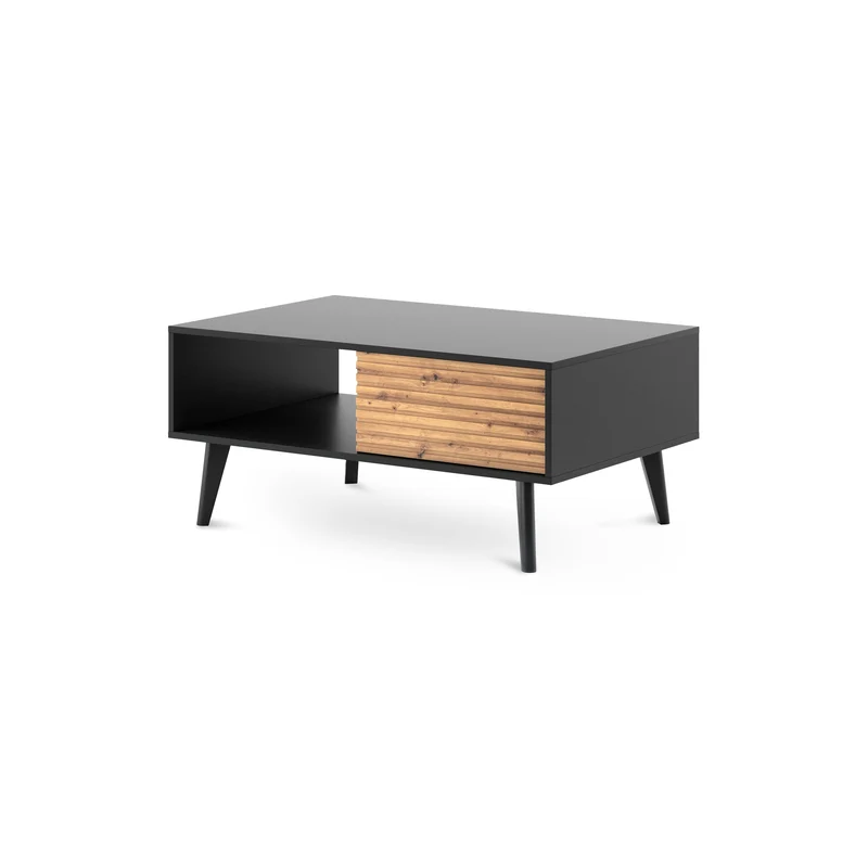 Couchtisch 104x48 cm mit Schublade im Loft-Stil | Las