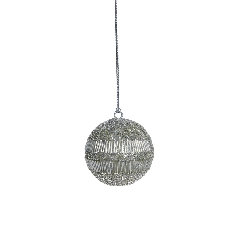 Alma Dekoration H8 cm. Silber