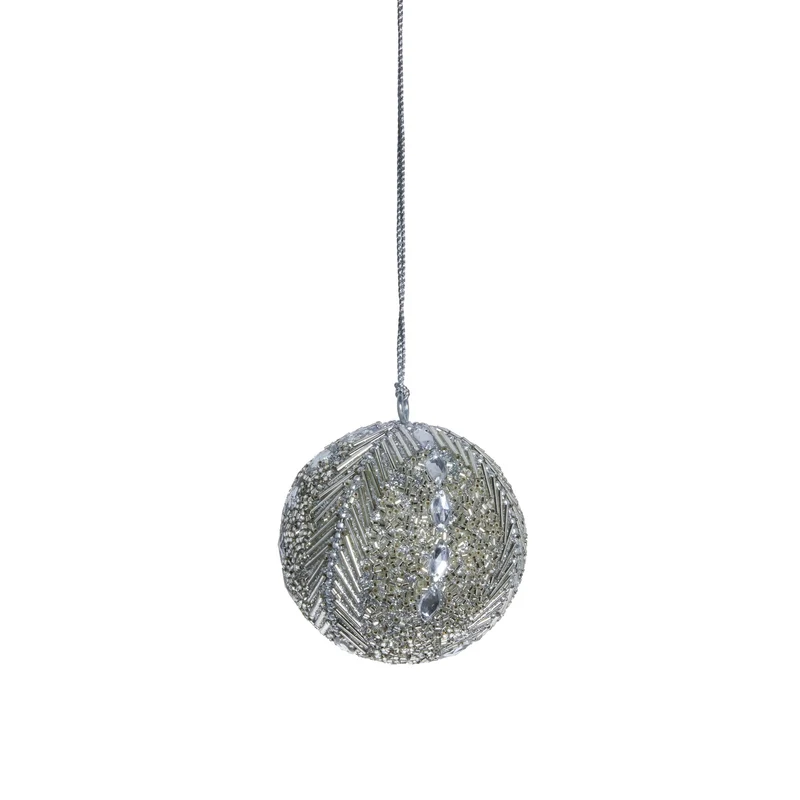 Alma Dekoration H8 cm. Silber