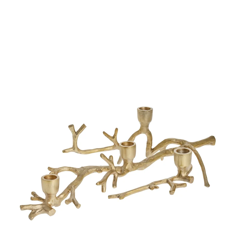 Marline Adventskerzenhalter H12 cm. hell gold