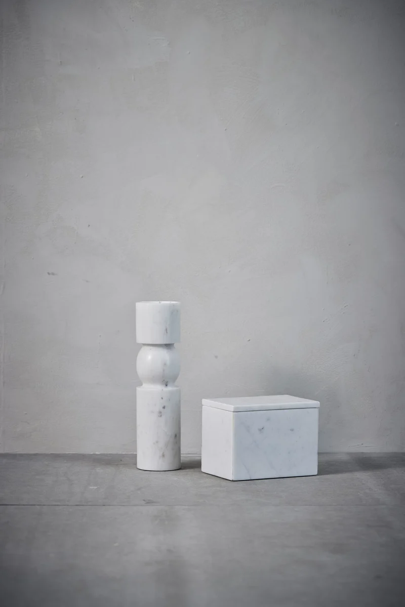 Ellia kerzenleuchter H30 cm. weiss